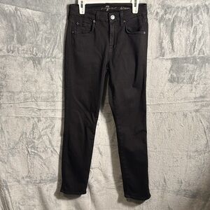 7 for all man kind jeans  Kimmie crop jeans Black Jeans size 24
